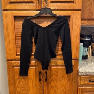 Yelete Charcoal Long Sleeve Bodysuit